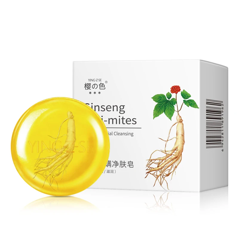 

Anti-mites Handmade Soap Take Care Of Health Plant Essential Oil Soap Ginseng Essential Oil