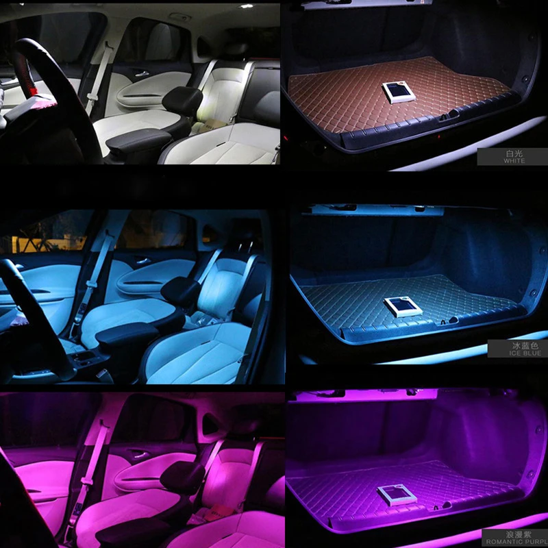17PCs-For-BMW-E60-E61-M5-525i-2004-2010-Canbus-Premium-Pack-LED-Interior-Ceiling-Light