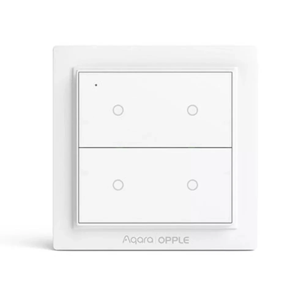 Беспроводной сценический переключатель Xiaomi Aqara, не требуется проводка, умный светильник, работающий с Aqara, домашний Apple HomeKit - Цвет: Four Button