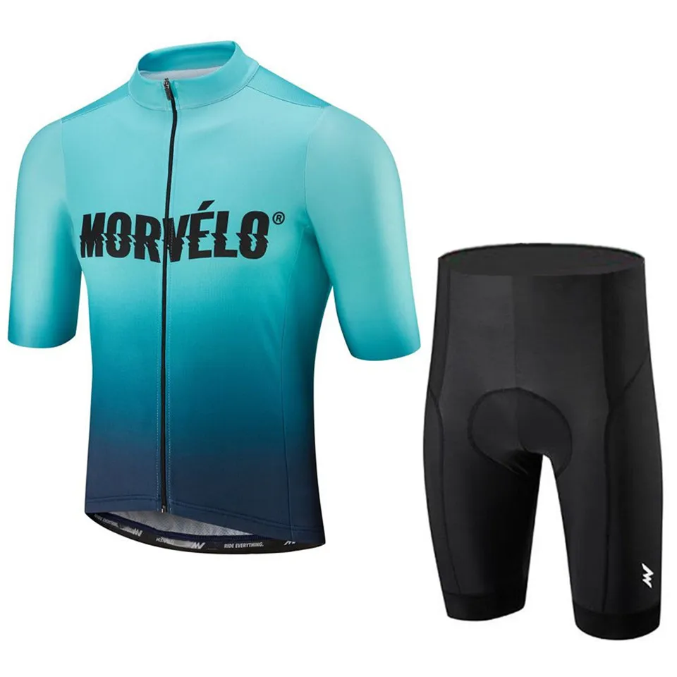 5 Morvelo, набор для велоспорта, короткий рукав, для мужчин, быстросохнущий, летний, для велосипеда, MTB, велосипеда, одежда для велоспорта, набор для мужчин, ciclismo ropa hombre - Цвет: 5