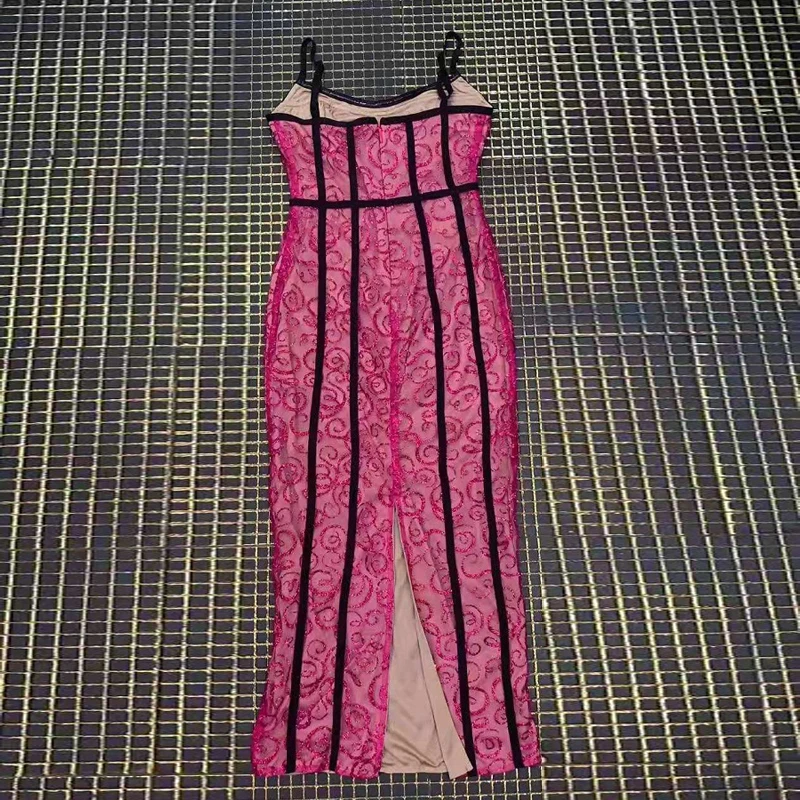 Новинка, платье на тонких бретельках, модное блестящее платье с блестками, женское сексуальное платье миди без рукавов с v-образным вырезом, вечерние платья