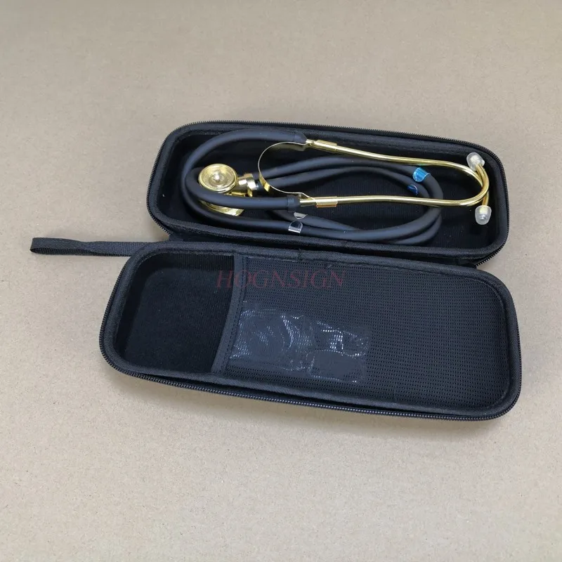 stethoscope cardiology Portable storage box Golden Stethoscope double-sided stethoscope pediatric double-sided