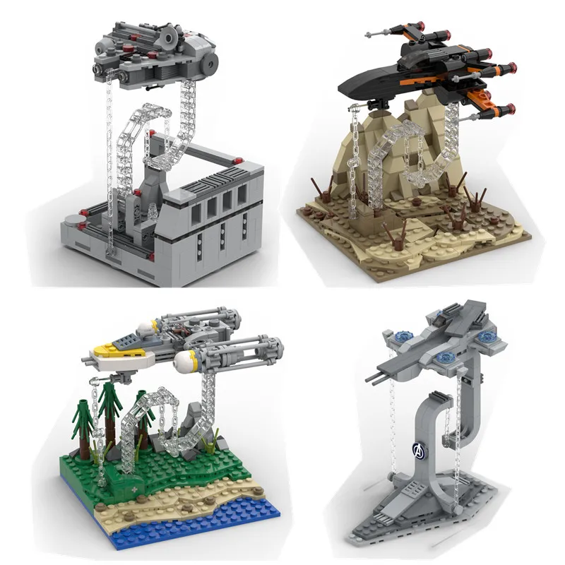 

Star Wars X-Wing Y-Wing Tensegrity Sculptures Anti Gravity Dynamics Physics Balance Building Blocks Kit Classic Bricks Creator