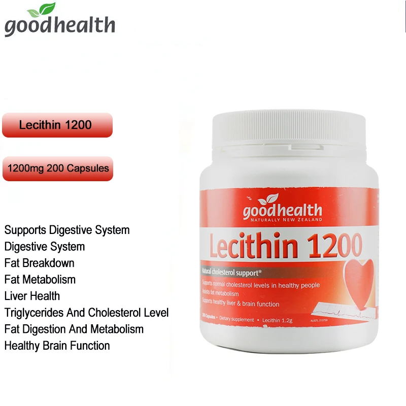 GoodHealth Lecithin 1200mg 200Cap Digestive System Liver Health Fat