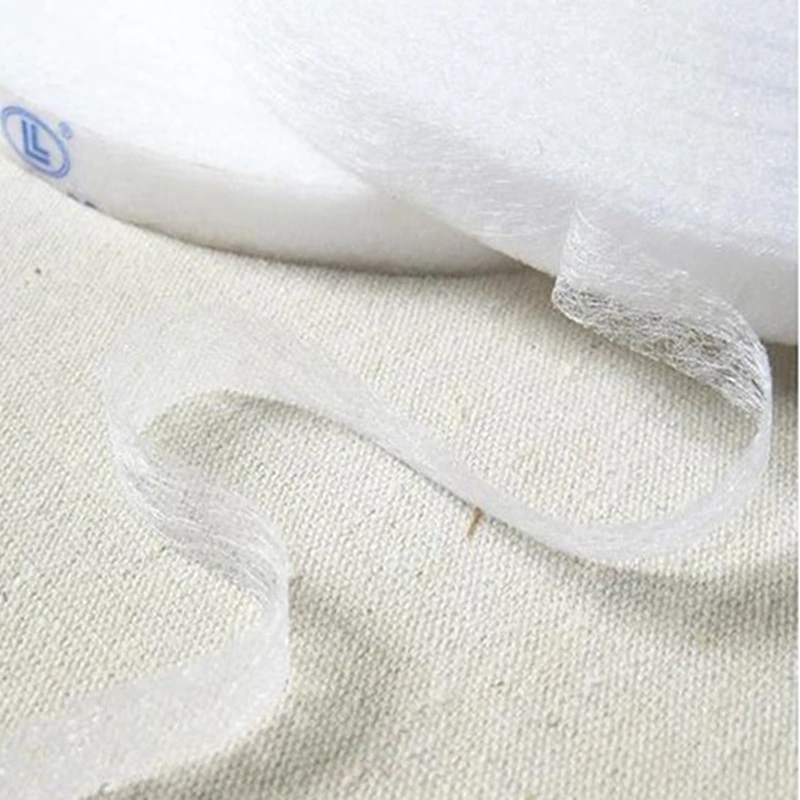 Teramila fabric White Double faced Adhesive Tape Cotton Battings Synthetic DIY Craft Bag Cloth Hand Made1.5CM Width 3 Rolls/Lot