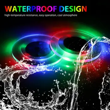 

Mat LED Car cup Coaster Car Atmosphere Light 4 modes Acrylic Waterproof