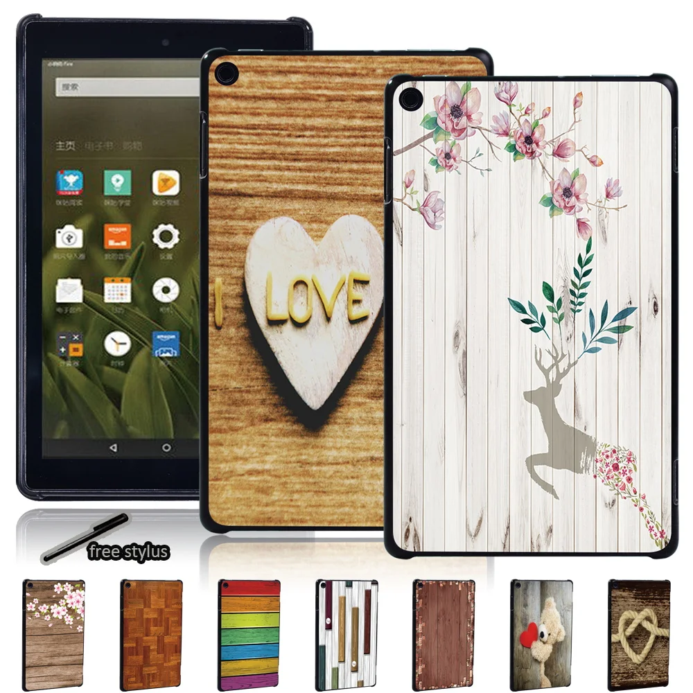 

Anti-fall Wood Tablet Case for Amazon Fire 7 (5th/7th/9th Gen)/Fire HD 8 (6th/7th Gen/8th Gen)/Fire HD 10 (5th/7th/9th Gen)