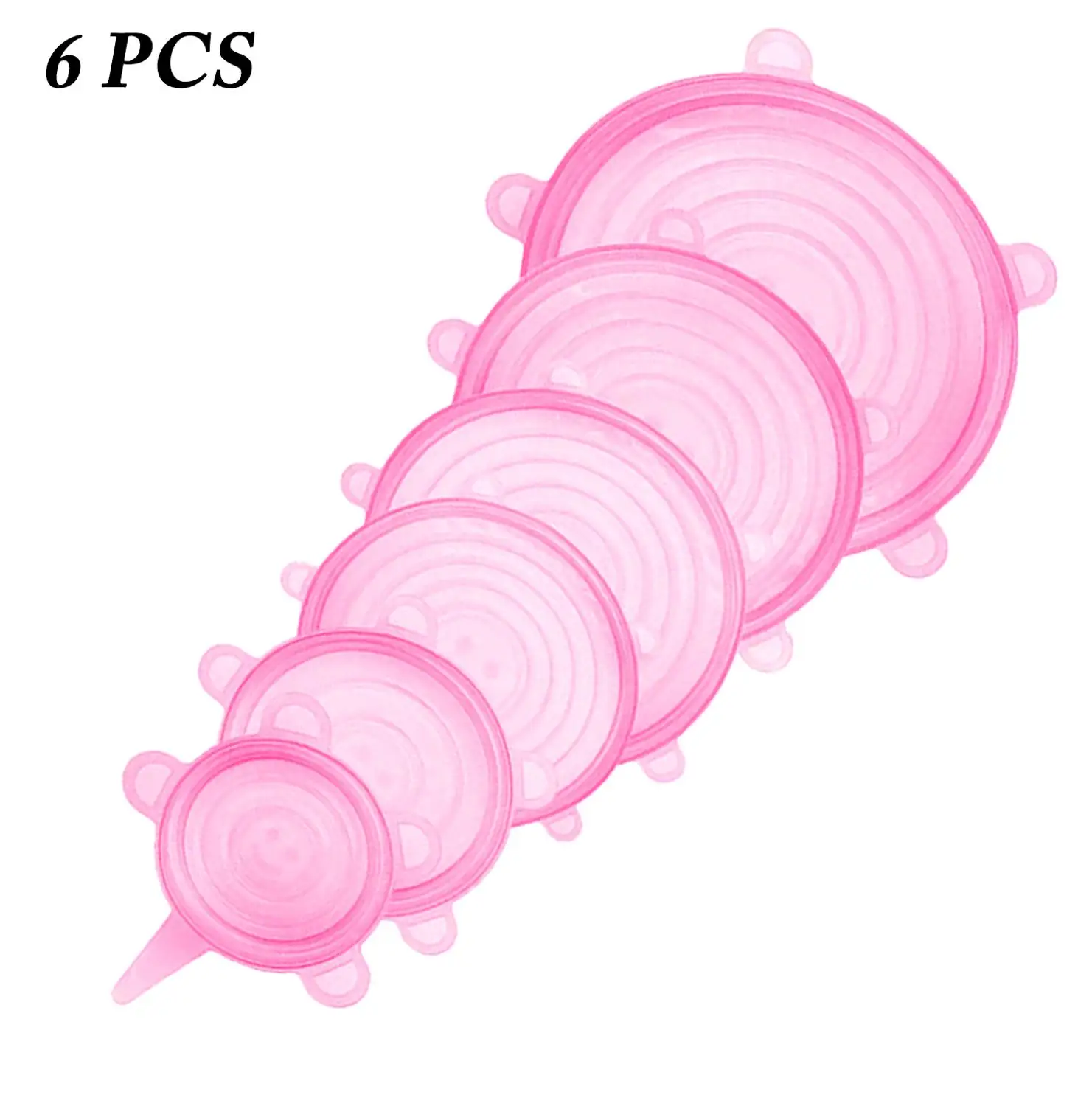 Cubierta de silicona reutilizable para almacenamiento de alimentos, tapas  elásticas ajustables para cuencos de cocina, sello de envoltura, tapas de  mantenimiento fresco, cuadradas y redondas, 6 uds.