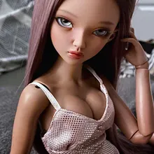 1/4 doll girl Chloe open eyes or sleeping head bjd dolls for sale free gift eyes