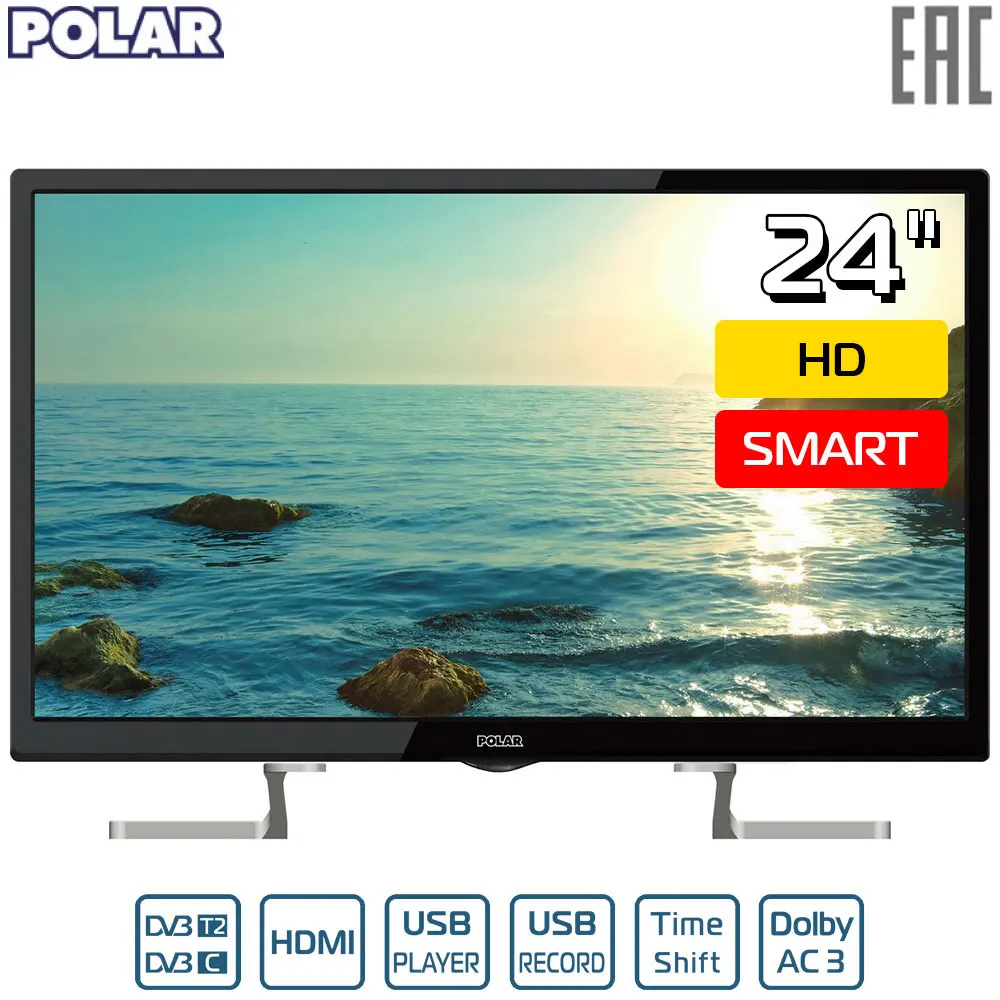 LED Television POLAR P24L51T2CSM Consumer Electronics Home Audio Video Equipments Smart TV