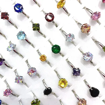 

Mix Shape Diamonds Rings Charms and Fashion Mix Colors for DIY Jewelry Necklace Bracelets Accessories 20 Pieces