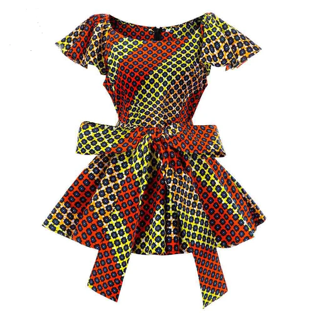 African Women Blouse Fashion Print Wax African Traditional Clothing Women Ankara Print African 2022 Fashion Summer Shirt color1