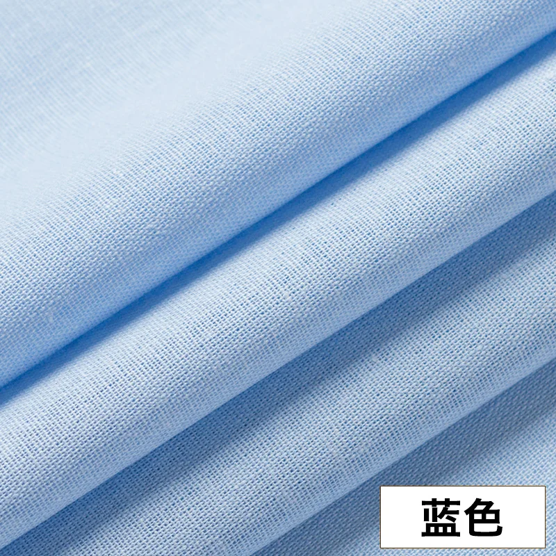 50x140 см однотонная льняная хлопчатобумажная ткань для вышивки игл Лоскутные ленты для вышивания летняя одежда ткань рами - Цвет: 05