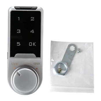 

Electronic Cabinet Lock, Press Screen Electronic Combination Lock Password for Office File Cabinet Lock Mail Box Metal Panel