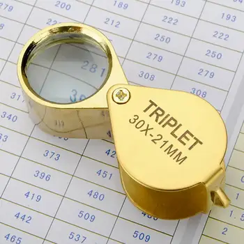 

30X Mini Foldable Eye Glass Lens Magnifier Jewelry Appraisal Magnifying Loupe jewelry magnifying glass portable magnifying glass