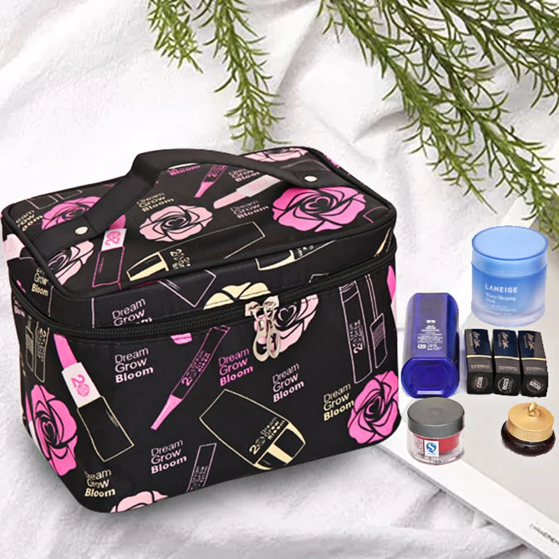 

Handbag Makeup Bag Organizer Casual Travel Cosmetic Bag Women Zipper Make Up Contracted and Portable Pouch