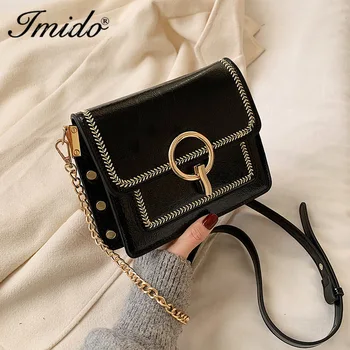

Retro Fashion Female Square Bag 2020 New Women's Designer Handbag Quality PU Leather Women Bag Chain Tote Shoulder Messenger Bag