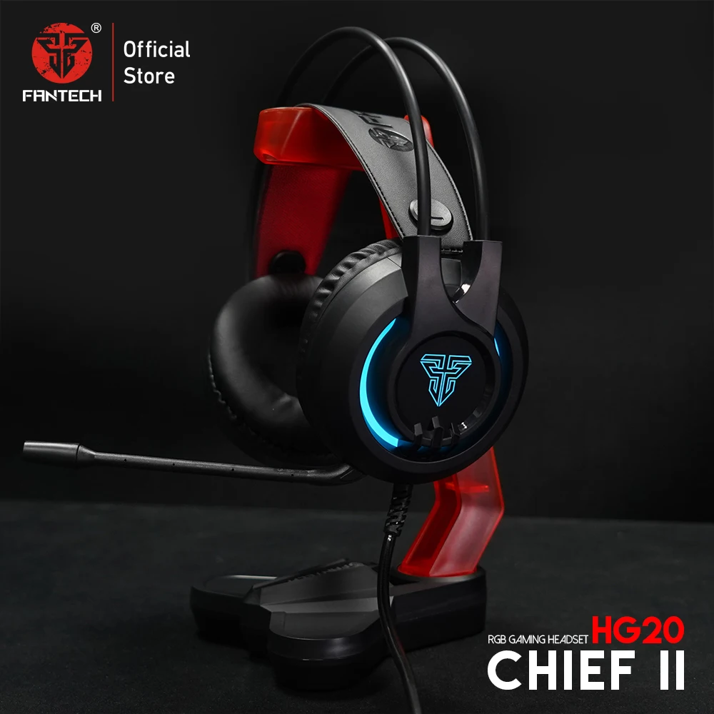 Игровая гарнитура FANTECH HG20 RGB 3 5 мм наушники с микрофоном для ПК PS4 и AC3001 держатель