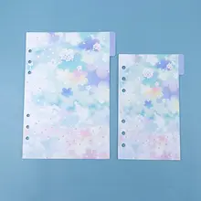 

A5 And A6 Binder Index Separator Paper Classification Page Label Index Card Cherry Flower Design 6 Hole Binder Notebook