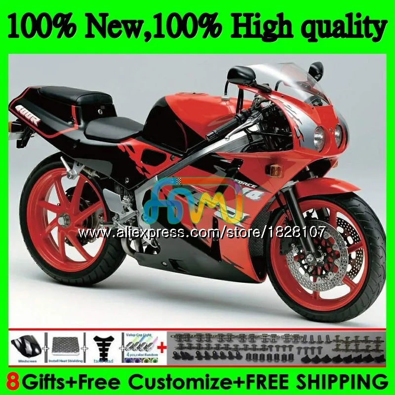 RVF400R NC30 для HONDA VFR400 R V4 VFR400R 91 92 93 94 88BS. 37 ЛРВ 400 R NC35 400R 1991 1992 красный топ 1993 1994 обтекатель - Цвет: No. 1