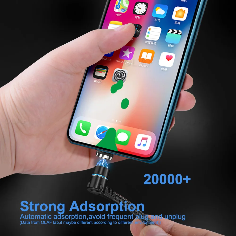 1 м Магнитный кабель Micro USB кабель для iPhone samsung type C Магнитный заряд СВЕТОДИОДНЫЙ модуль панели управления USB C Магнитный телефонный кабель освещение