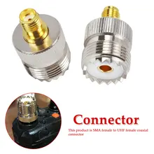 Разъем 1 шт. RF адаптер UHF-SMA SMA женский мужской к UHF мужской PL259 SO239 Разъем RF коаксиальный адаптер