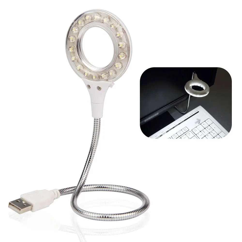 10 PCS/LOT Freely Bent Hose LED USB Light Ring White Lamp for Biological Microscope Digital Eyepiece Illumination | Инструменты