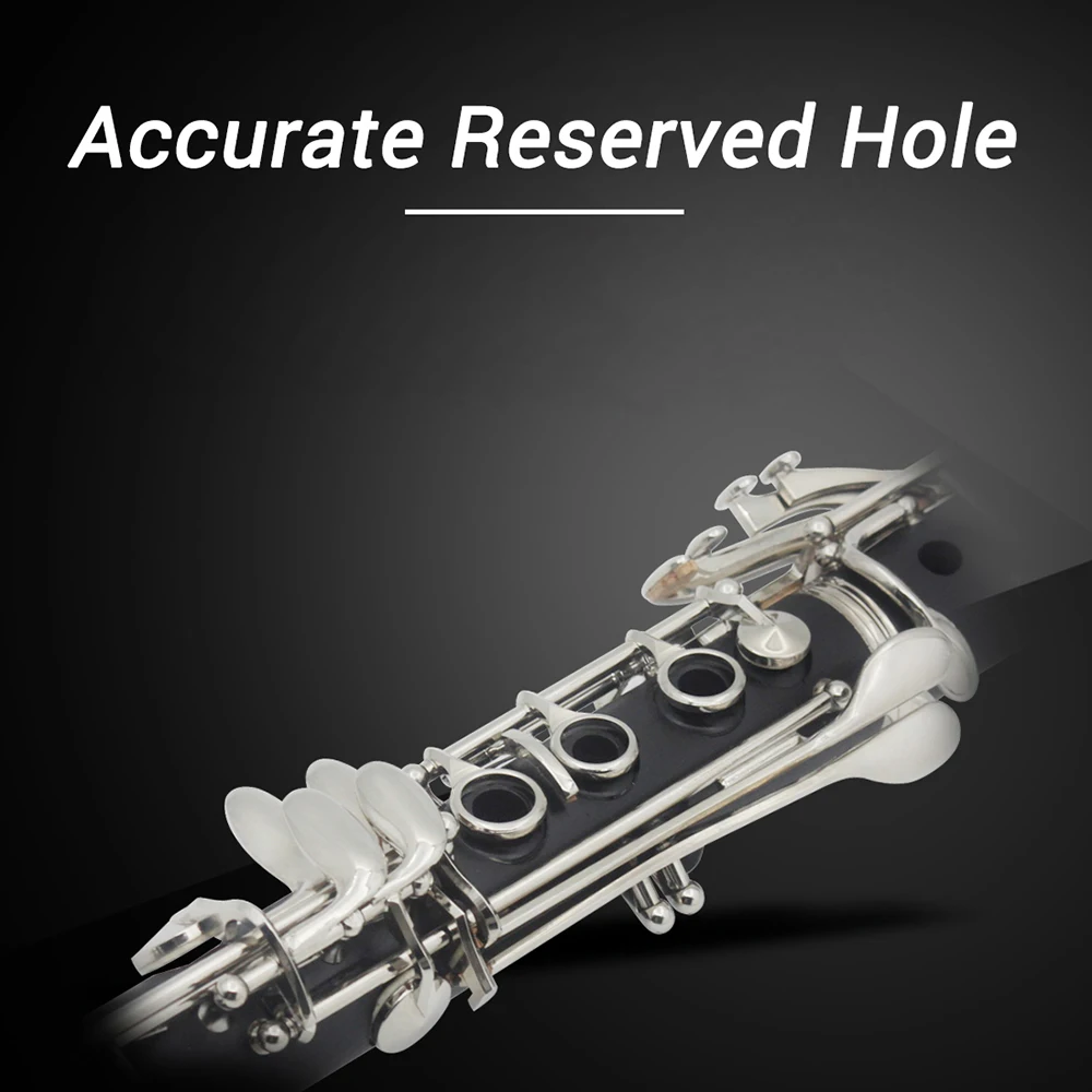 IRIN B плоский кларнет Ebonite 17 ключей система с Чехол плечевые ремни отвертка флейта