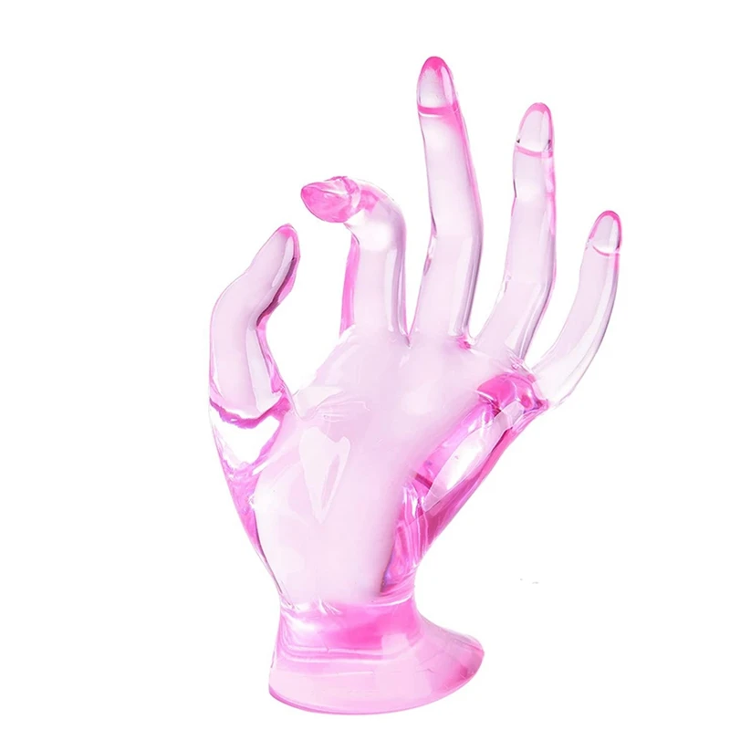 Hand Ring Holder Preppy Decor Ring Display Jewelry Stand Necklace Bracelet Holder Y2k Pink Room Decor Aesthetic Jewelry Displays for Shows