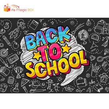 

LIFE MAGIC BOX Backdrops Banner Background Back To School Students Photoshoot Video Studio Photobooth