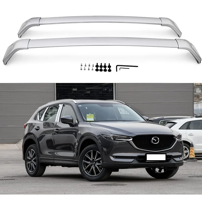 Пара амулетов в виде багажник на крышу для Mazda CX-5 CX5 2017-2020 2021 Спойлеры перекрестные