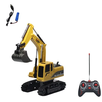 

5 Channels Gift Children RC Excavator Wireless Toys USB Rechargeable Simulation Truck Crawler Tractor Wear Resistant Electronic