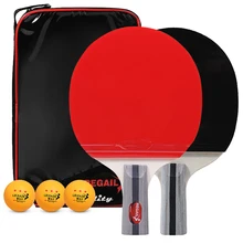 Quality Ping Pong Paddles Table Tennis Rackets 2 Ping Pong Bats Long Short Handle Ping Pong Racket Set Training with Bag Quality Ping Pong Paddles Table Tennis Rackets 2 Ping Pong Bats Long Short Handle Ping Pong Racket Set Training with Bag