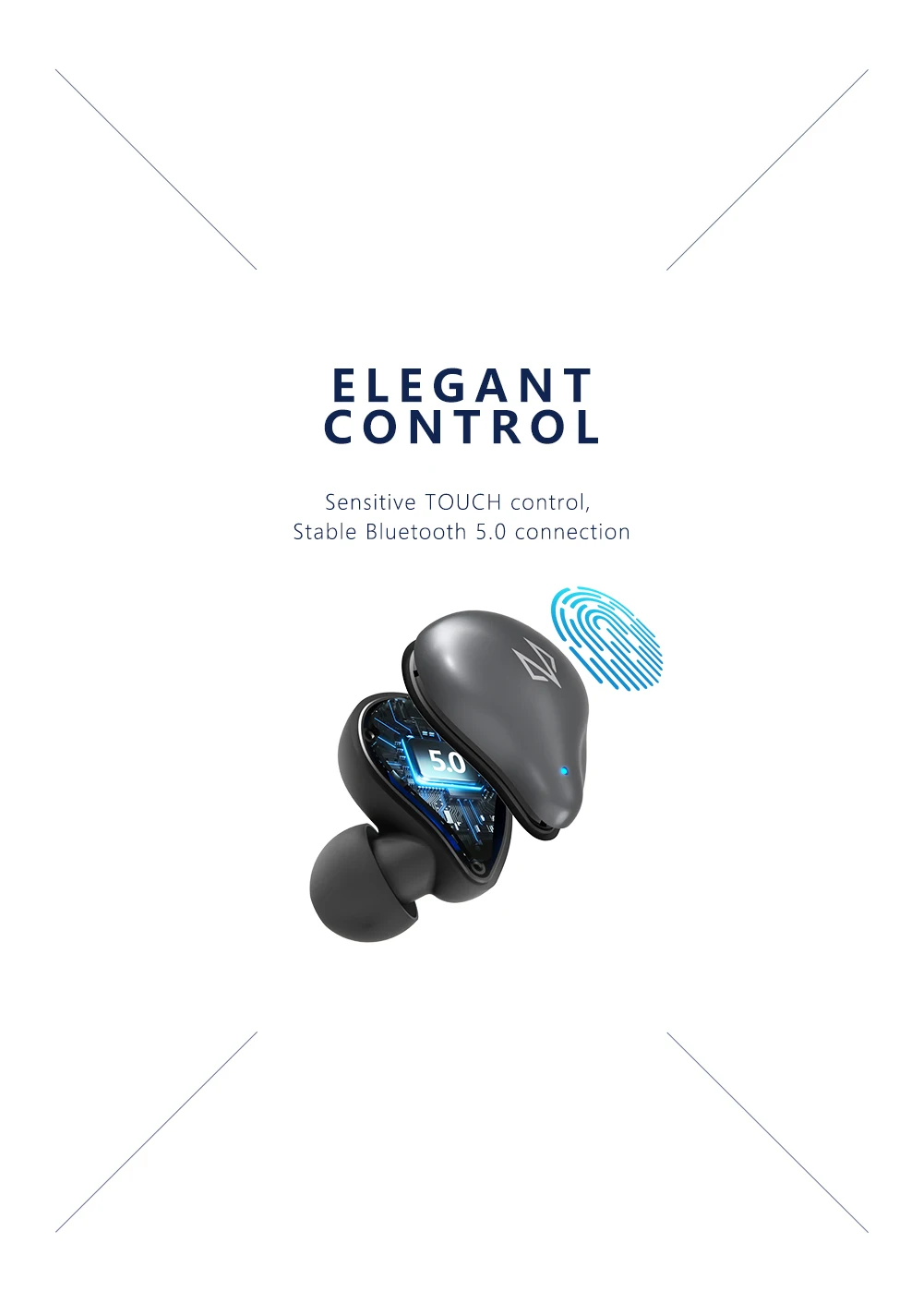 Verdadeiro sem Fio Fones de Ouvido Emparelhamento sem Fio Fone de Ouvido Tempo de Jogo Doss Nuvem Raposa Freepods Bluetooth 5.0 Um-passo 15 h Embutido Mic Tws 7 fio bluetooth 5.0 fones de ouvido um-passo