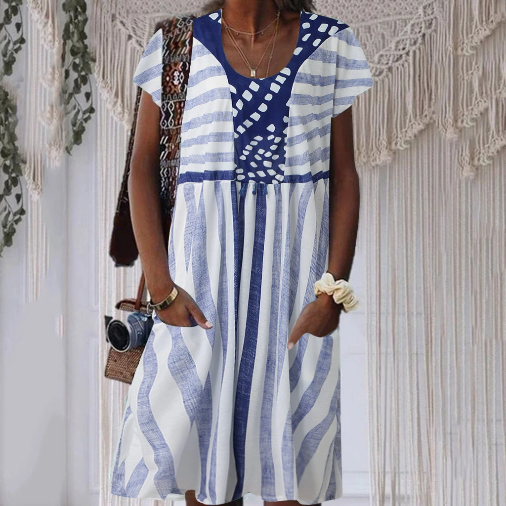 vintage swing dress with pockets