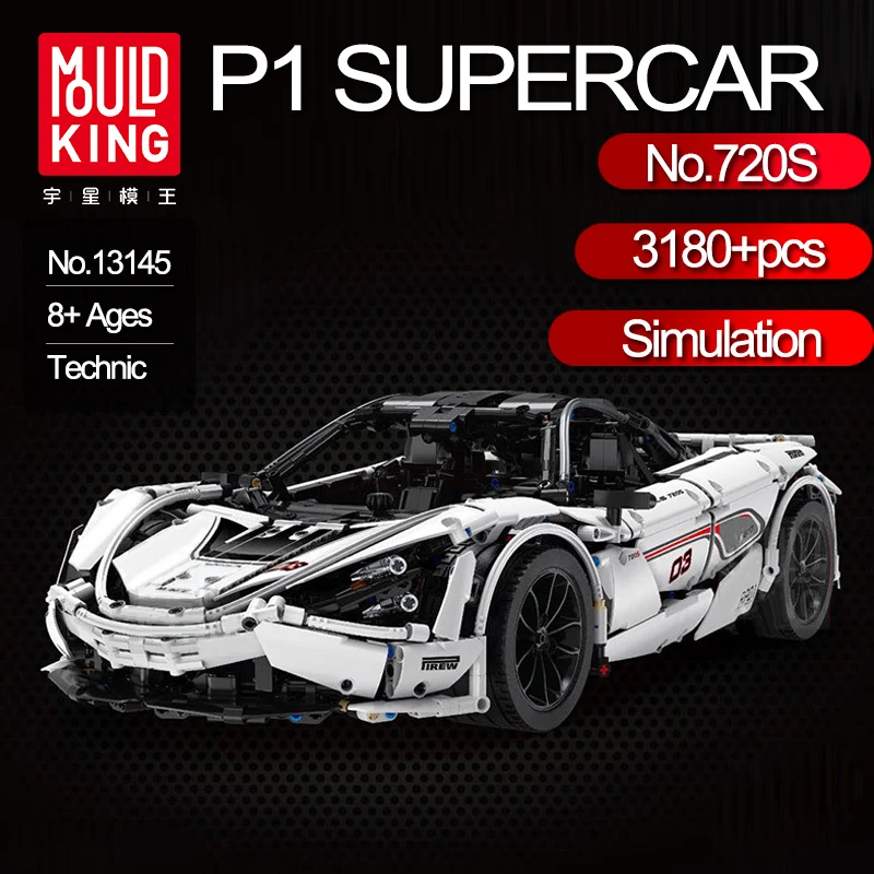 

Mould King 3149pcs Technic 720S P1 Sportcar Building Blocks Fit Legoings Bricks Set Models Toys fro Children Gifts