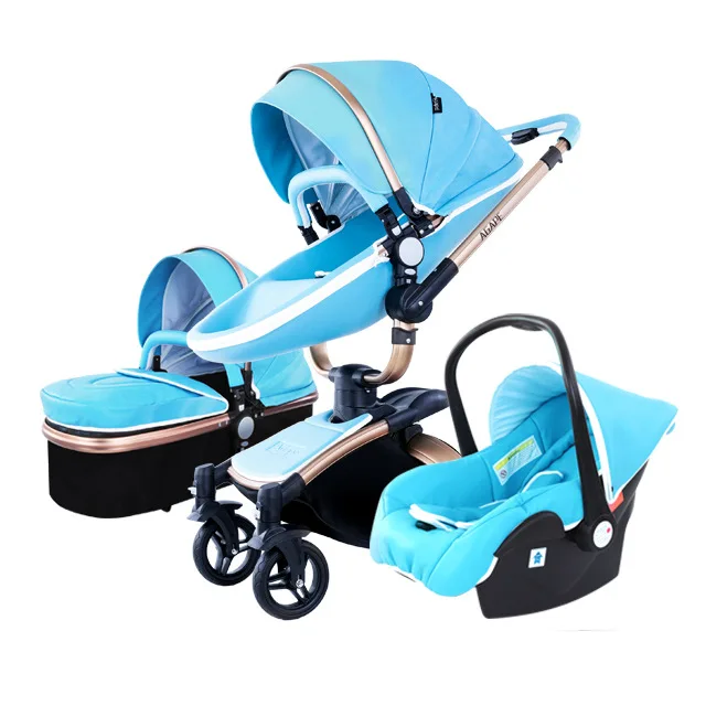 Детская коляска - Цвет: Blue    3 in 1