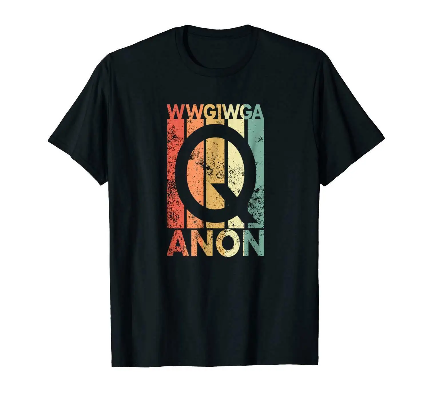 Q anon черная футболка WWG1WGA QAnon Ретро Винтажная для молодежи среднего возраста |