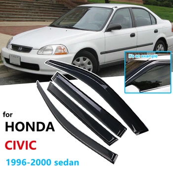 

Car Window Visor Rain Guard for Honda Civic 6 1996 1997 1998 1999 2000 Sedan EJ EK EM Awnings Shelters Car Accessories