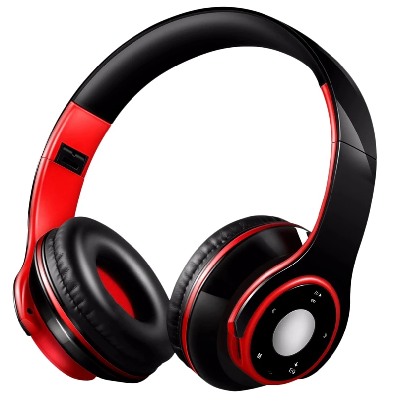 Wireless Stereo Bluetooth Over Ear Headphones With Microphone And Tf Card Play For Kids Children Women Men
