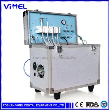 

Portable Dental Turbine Unit with Air Compressor Triplex Syringe Suction