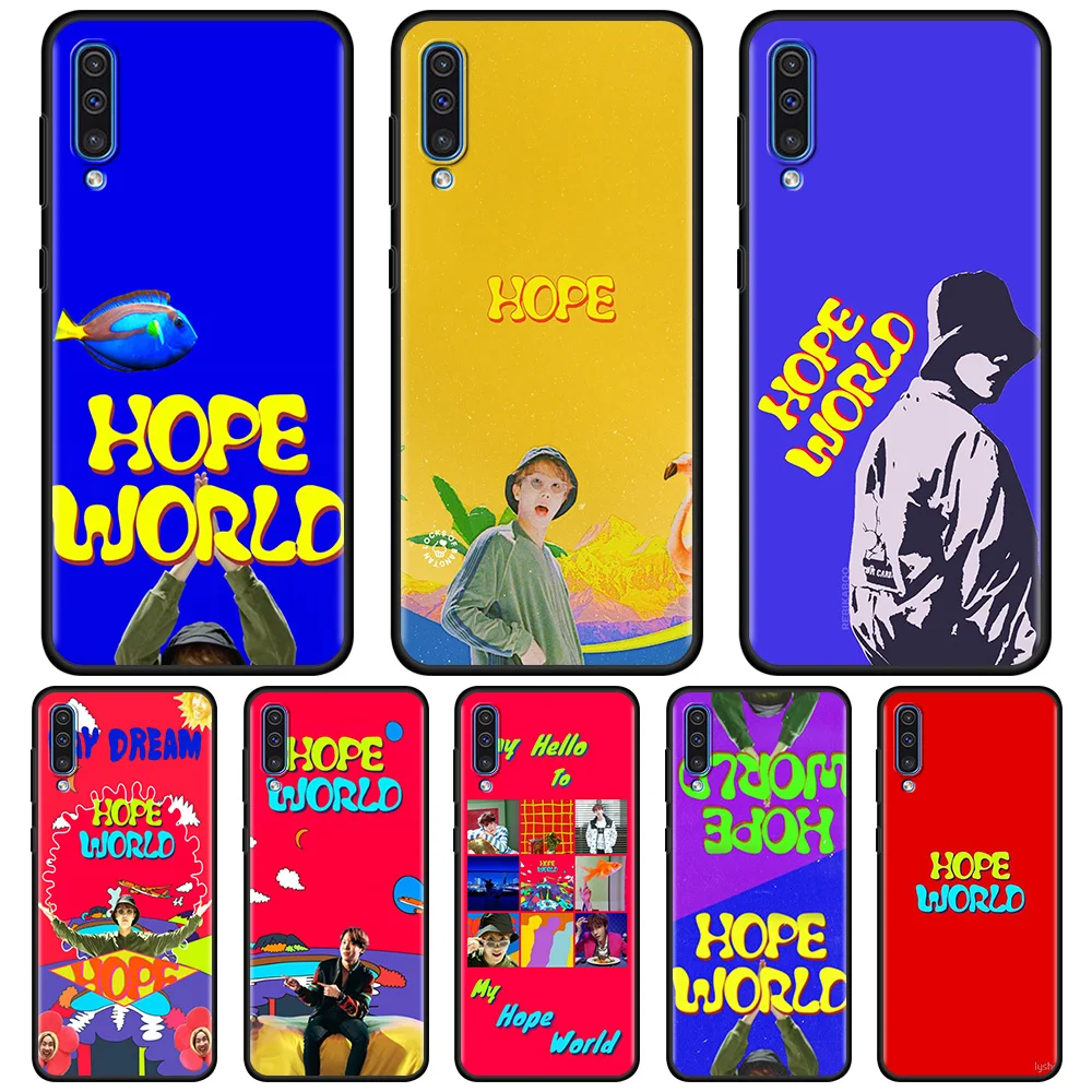 Black Case For Samsung Galaxy A50 A70 A10 A30 A20E A20s A40 A90 10E A80 A60 A70s A50s A30s A20 A10e A10s Soft Capa Hope World | Мобильные