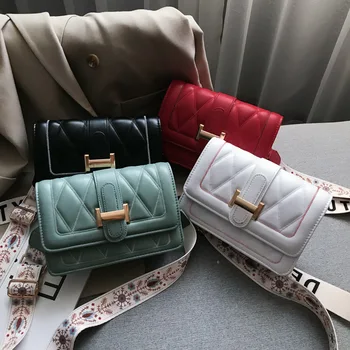 

Textured Small Bag Female Bag New Wave 2020 Popular Foreign Broadband Crossbody Bag Wild Small Square Bag Fashion