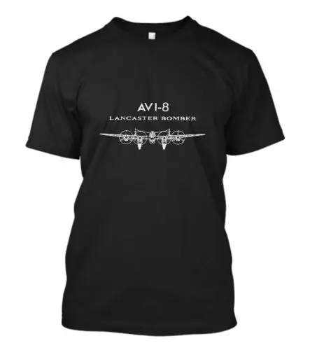 2018 New Arrival Men'S Fashion Avi 8 Lancaster Bomber Watches Logo Men's Black T-Shirt Size S-3XL Classic |