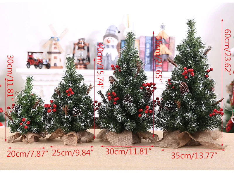 Рождественская мини-фигурка елки, Креативные аксессуары для украшения дома, рождественские украшения для дома, рождественский подарок