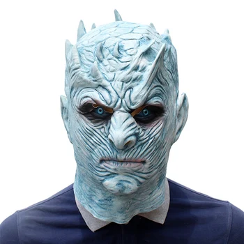 

Game of Thrones Night King Mask Halloween Masks Realistic Scary Cosplay Costume Latex Mask Adult Zombie Props Party Supplies