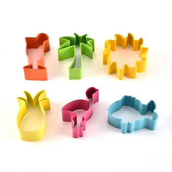 

Creative Cookie Cutter Mold Flamingo Pineapple Shape Stainless Steel Biscuit Fondant Cake Moulds Cake Mold Baking kitchen Tools