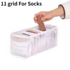 White 11 grids-Socks