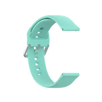 

For Xiaomi Haylou Solar LS05 Strap Bracelet Accessories Pulseira Replacement Silicone Wriststrap Smart Wrist with Silver Buckle