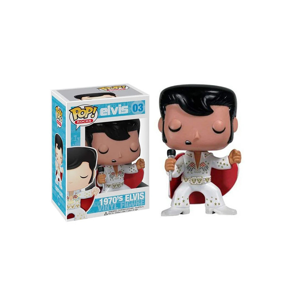 FUNKO POP! Элвиса 1970-х года Элвиса виниловая Модель Фигурки игрушки подарки